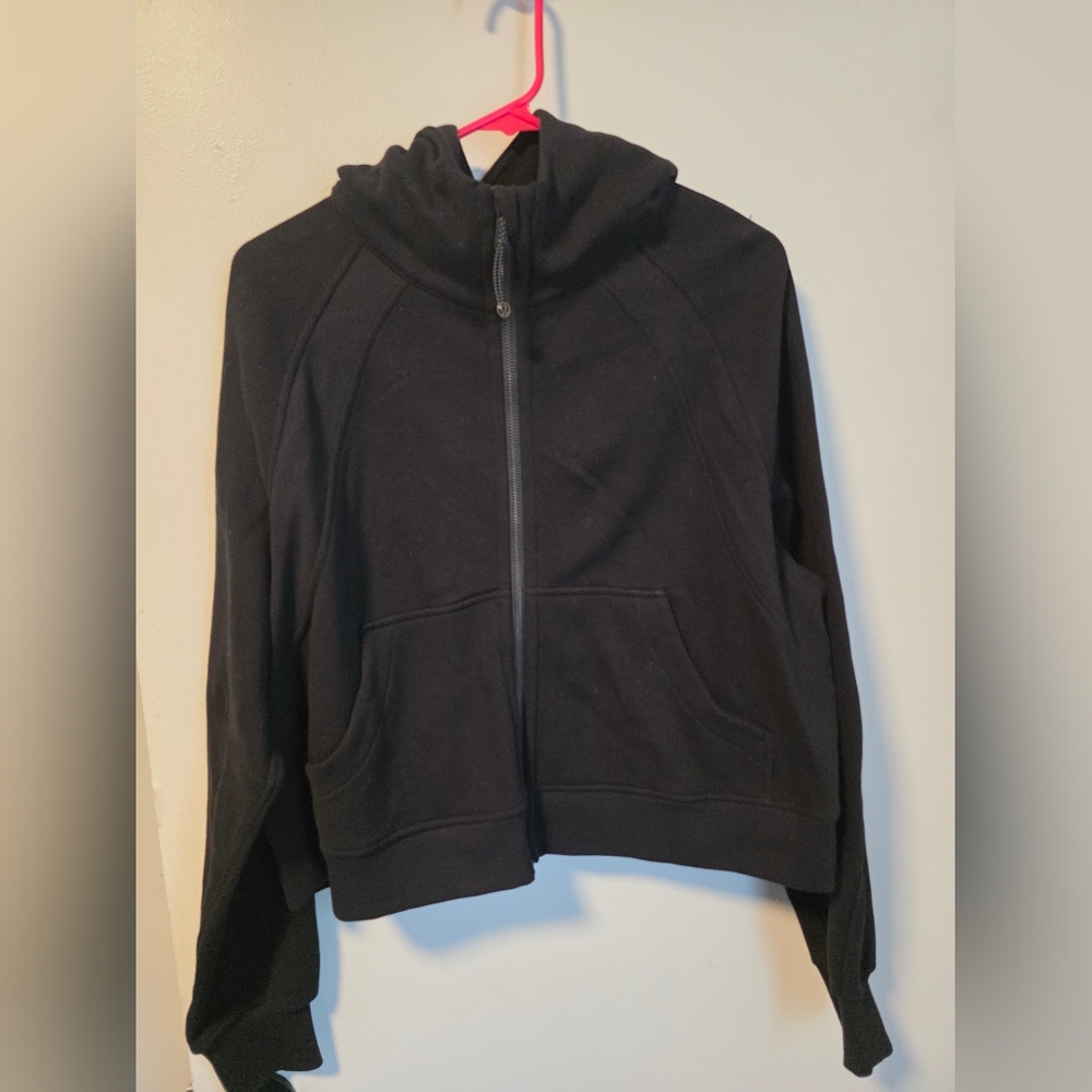lululemon athletica Black scuba full zip hoodie M/L